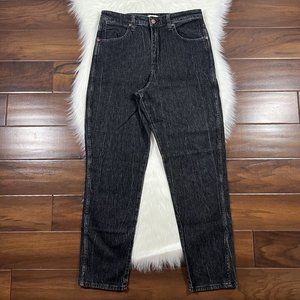 Wrangler Women's Size 30 Washed Black High‎ Rise Mom Denim Jeans